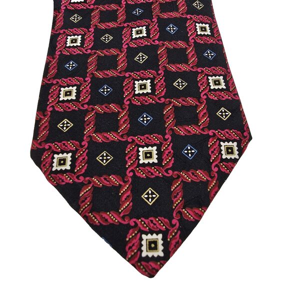 Brioni Necktie Mens Silk Geometric Pattern Tie Made In Italy Neiman Marcus New - Picture 15 of 16